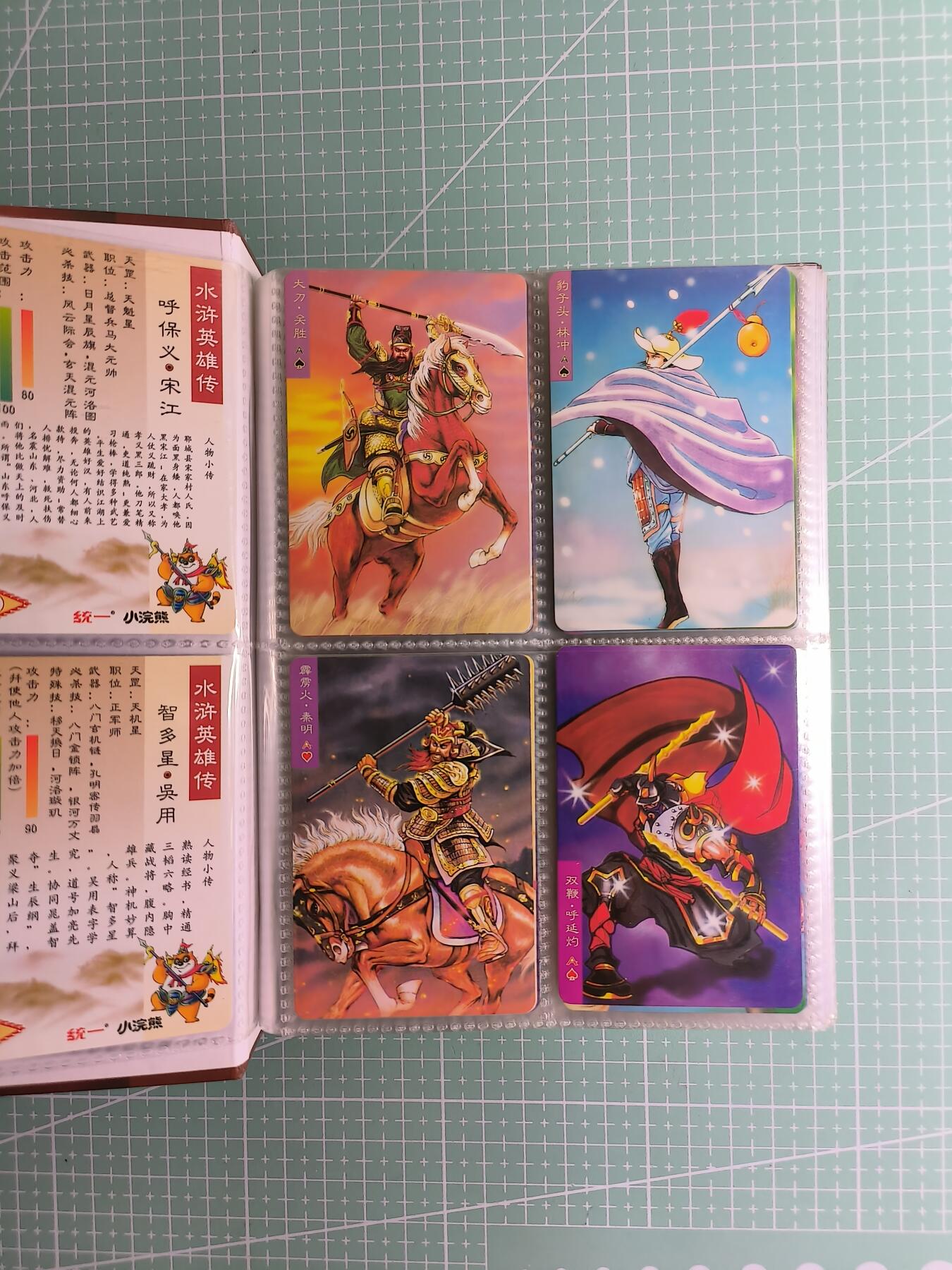 C先生卡牌 第26期 持续收拍品中…零手续费代拍 【经典怀旧】大卡道《小浣熊水浒卡》整套+副卡+重置+兑换+带卡册 共127张