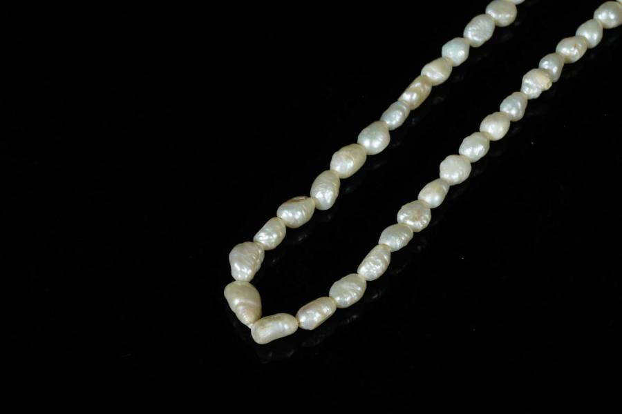 上海都达杂项专场六十六【全场包邮】 天然米粒珍珠项链68-144