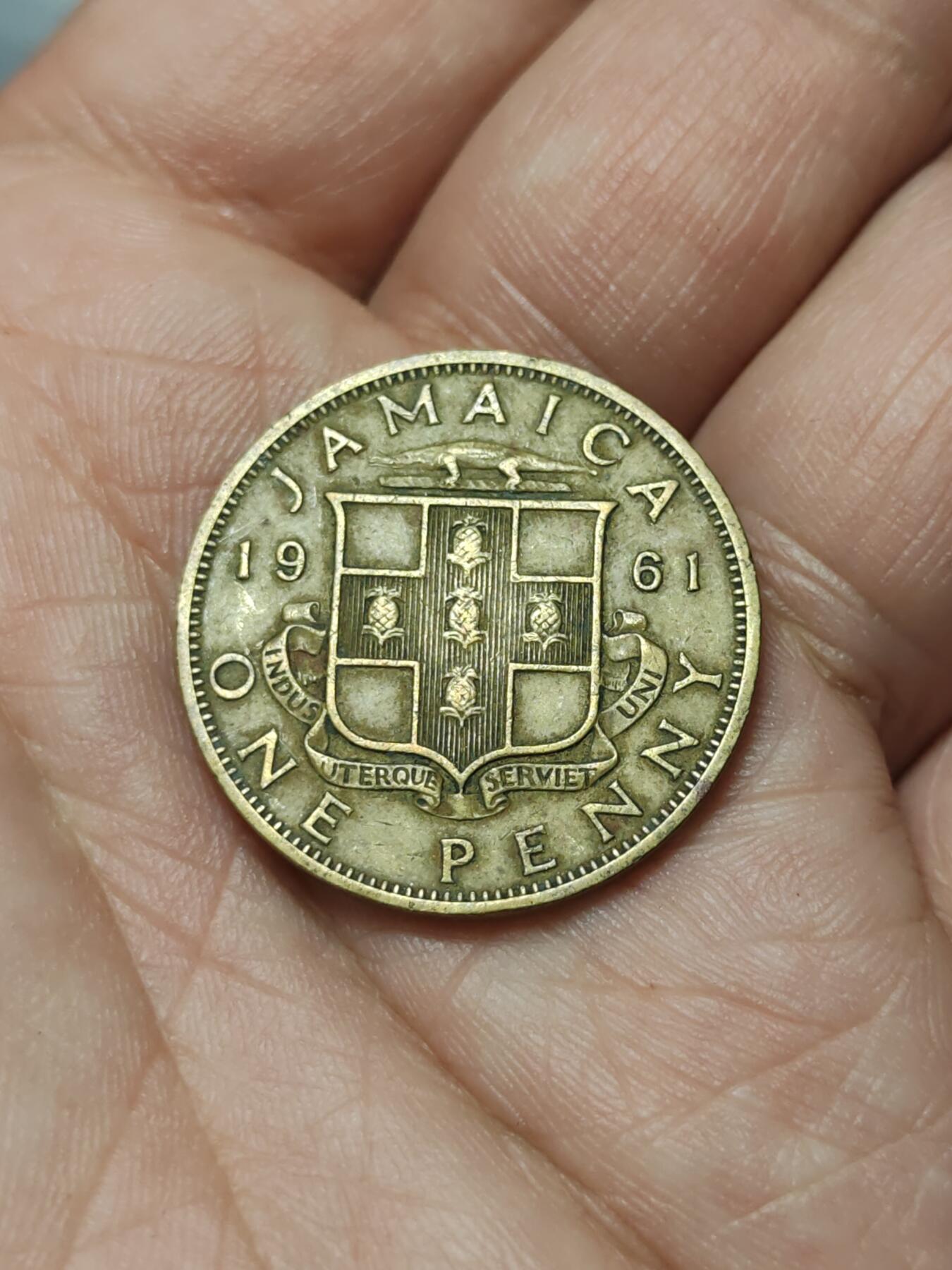 2026年第四十场(总第二百零九场）外国好品散币场(免佣金) 英属牙买加1961年1便士(伊丽莎白二世第一版，大字版)