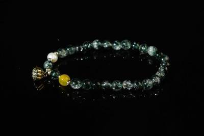 上海都达杂项专场103【全场包邮】  天然水草玛瑙手串61-211