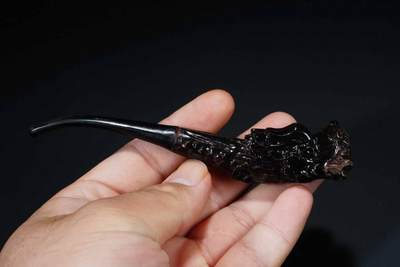 上海都达杂项专场103【全场包邮】  漆木龙头烟嘴68-80