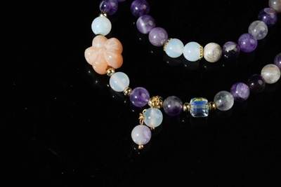 上海都达杂项专场103【全场包邮】  紫晶双圈手串66-274