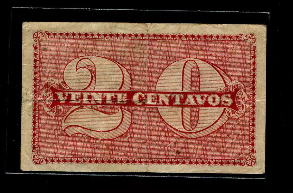 4月6号晚上8点 中外纸币自动截拍第52场 拉雷多糖业1918年20美分 稀少