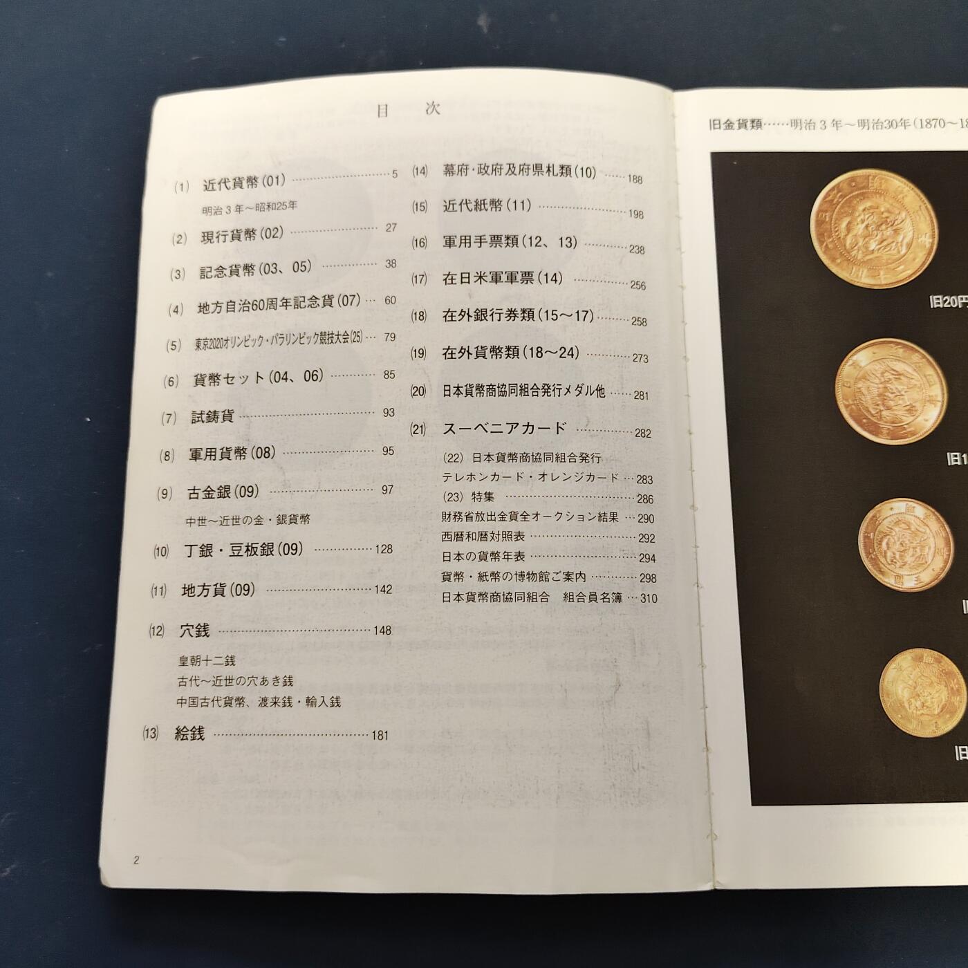 【全场包邮】纯粹捡漏拍519场 【收藏工具】日本2020年版钱币目录（日本币商协会发行，软封面黑白印刷318页，涵盖古钱纸钞银元纪念币等，售价1500円）