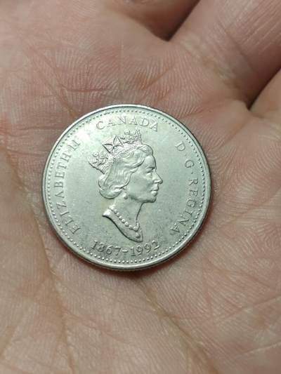 2026年第四十场(总第二百零九场）外国好品散币场(免佣金) - 加拿大🇨🇦1992年25分(联邦成立125周年西北地区纪念币)