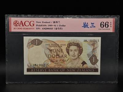  【淘币小摊】限时拍第八百九十拍   纸币场    每周一统一发货 - 新西兰1元纸币