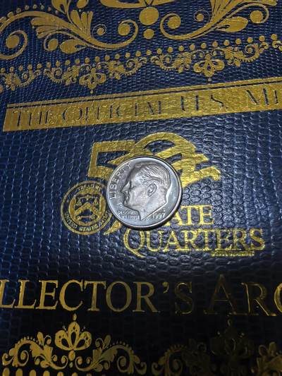 长老汇马年精选第十五场拍卖 - 1997美国罗斯福10分精制银币，2.5克900银