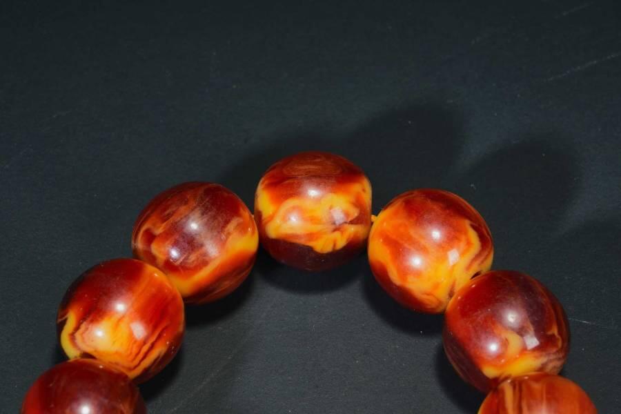 上海都达杂项专场七十二【全场包邮】 赛璐璐圆珠手串61-369