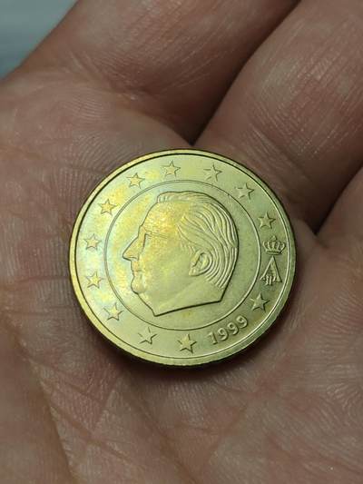 2026年第四十场(总第二百零九场）外国好品散币场(免佣金) - 比利时🇧🇪1999年50欧分(阿尔贝二世时期，第一版欧洲地图首发年)