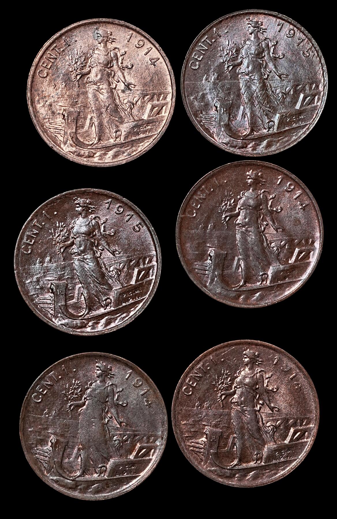 修遠堂世界钱币第110期 意大利1分铜币，未流通