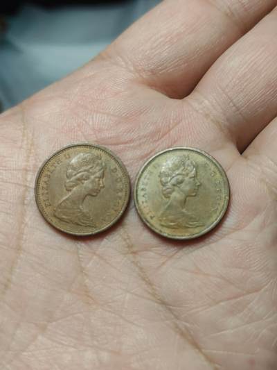 2026年第四十场(总第二百零九场）外国好品散币场(免佣金) - 加拿大🇨🇦1966，1967年1分两枚(伊丽莎白二世中年花冠第一版，联邦百年纪念币)