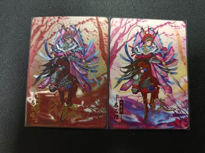 天玑星卡拍第184期《4.6周一截拍》持续收拍收评中 满赠卡需备注 - 【亲签卡】宁缺卡牌 水浒传 扈三娘 粗闪+普卡 亲签卡 两张