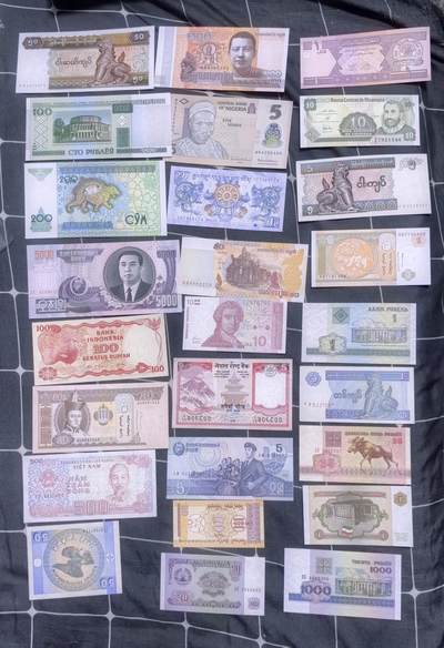 北京马甸外国币专卖第150期，外国纸币专场，陆续上拍，欢迎关注 - 散币之一：26张