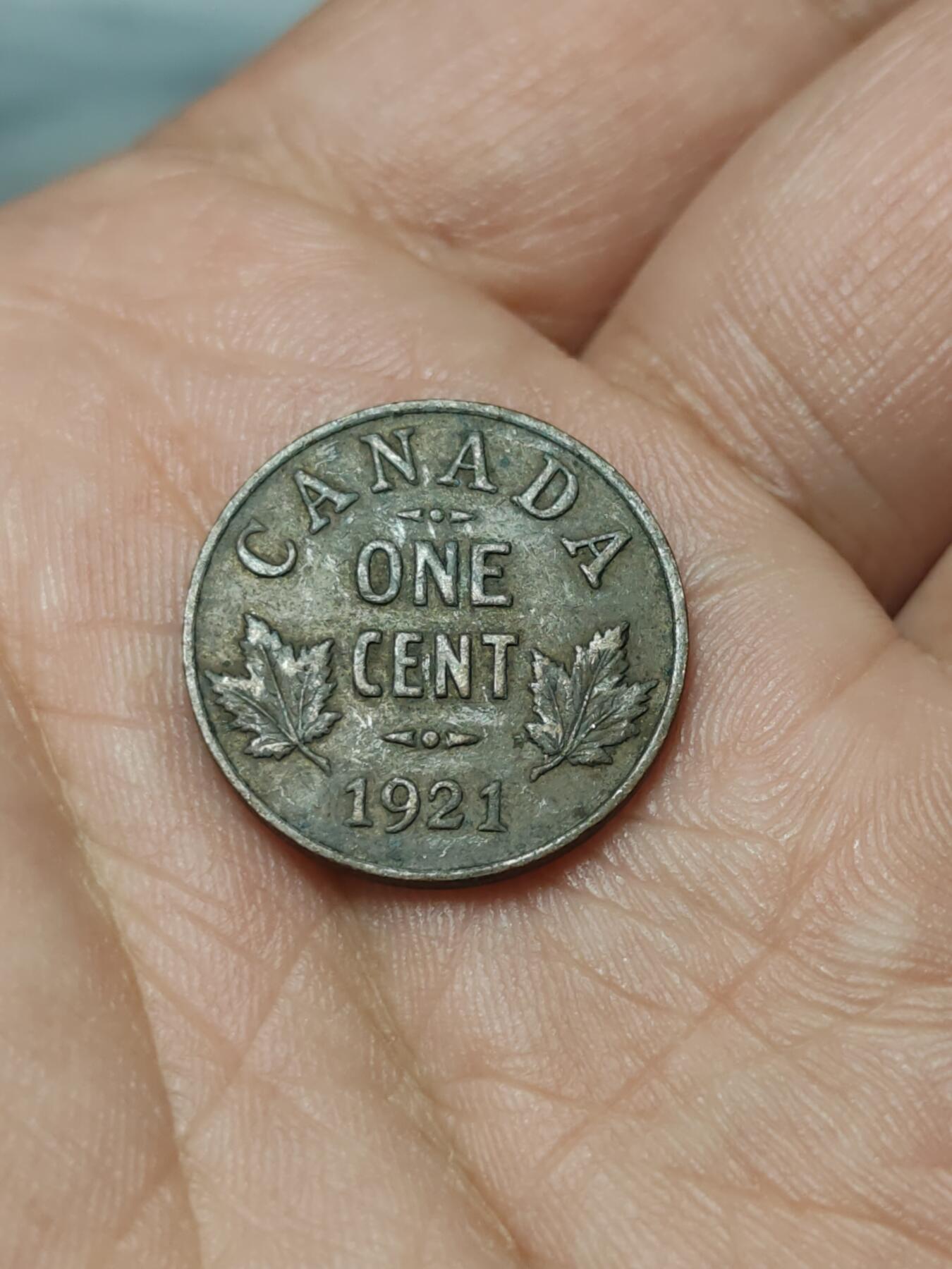 2026年第四十场(总第二百零九场）外国好品散币场(免佣金) 加拿大🇨🇦1921年1分(乔治五世第三版)