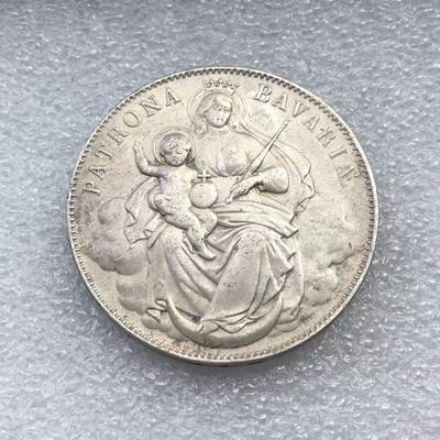 世界钱币专场拍卖 每周二开拍 - 首发年1865年德国巴伐利亚路德维希二世圣母抱婴1泰勒银币
