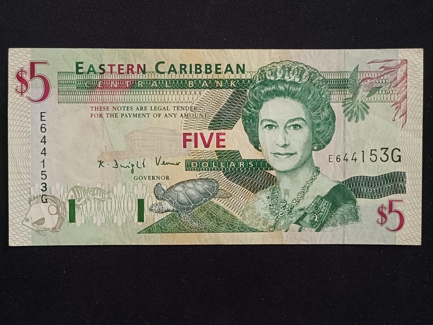 【游宝拍卖】丙午马年第20期 周六截拍 东加勒比-5元【G-格林纳达 流通品相】