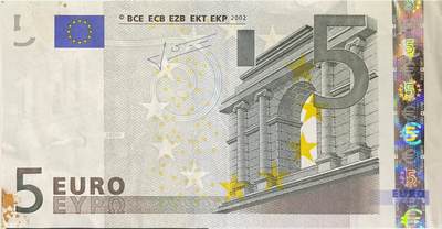 回流0405 - 2002年版5欧元纸币（首版古典建筑系列，法国发行）¥37.3