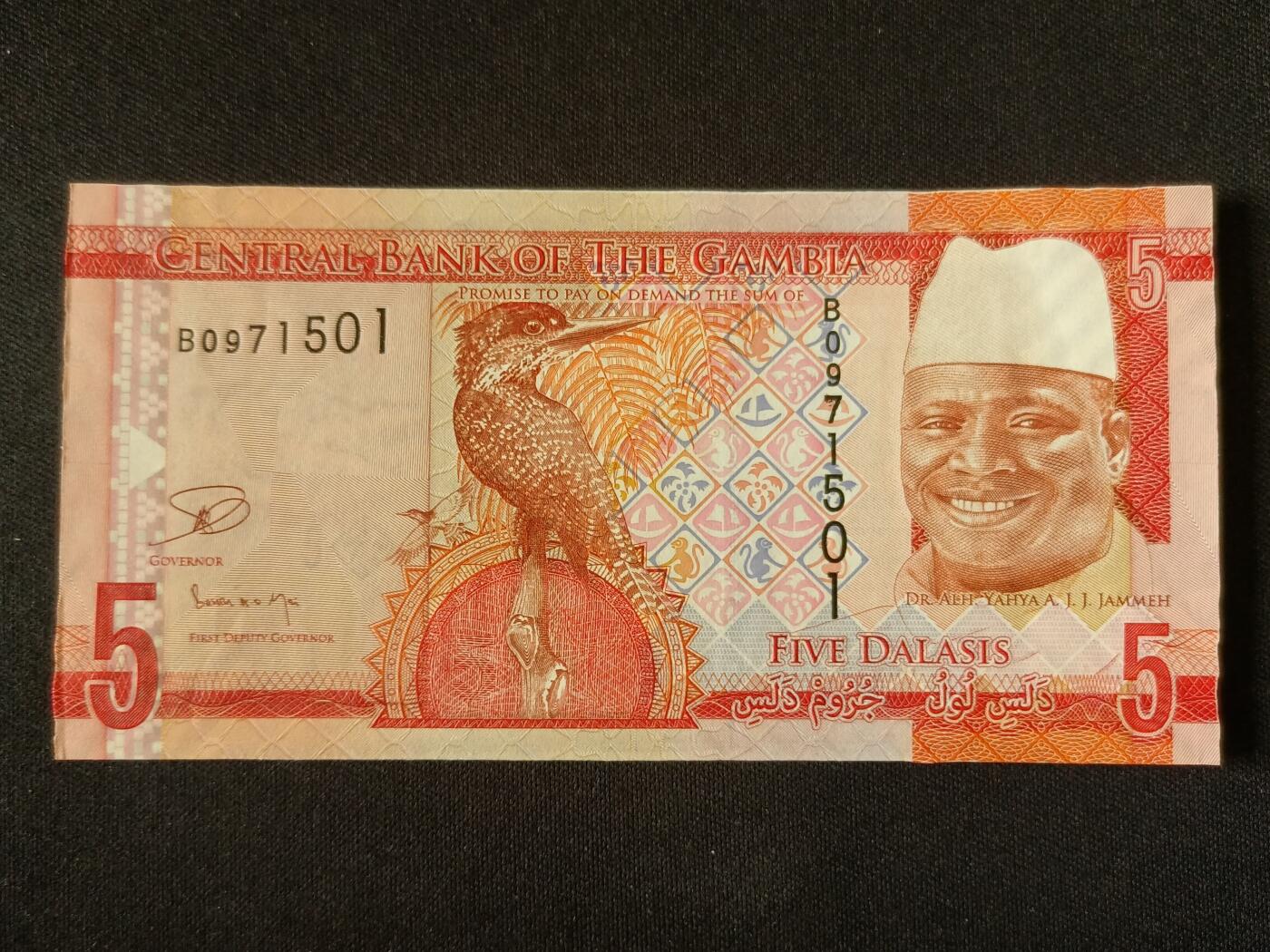 【游宝拍卖】丙午马年第20期 周六截拍 冈比亚-5达拉西【全新UNC-】