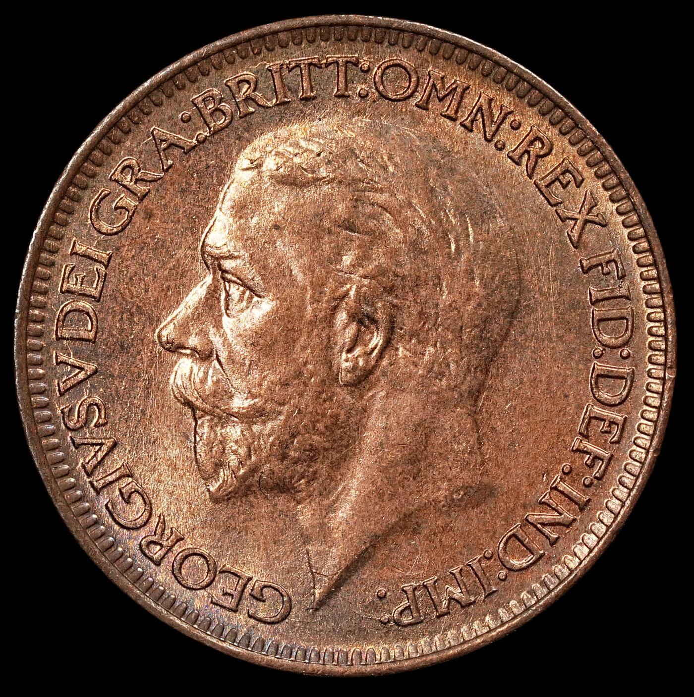 修遠堂世界钱币第110期 1928年英国1法新铜币，完全未流通