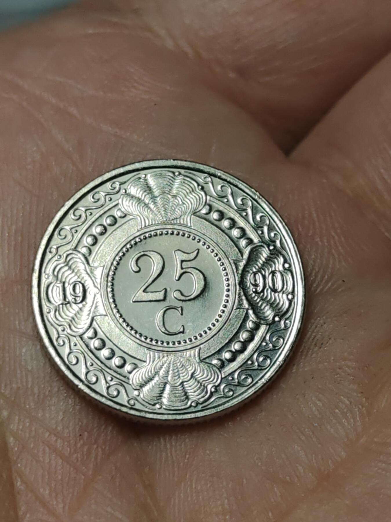 2026年第四十场(总第二百零九场）外国好品散币场(免佣金) 好品–荷属安的列斯1990年25分(贝娅特丽克丝女王时期，Bow–弓箭标)