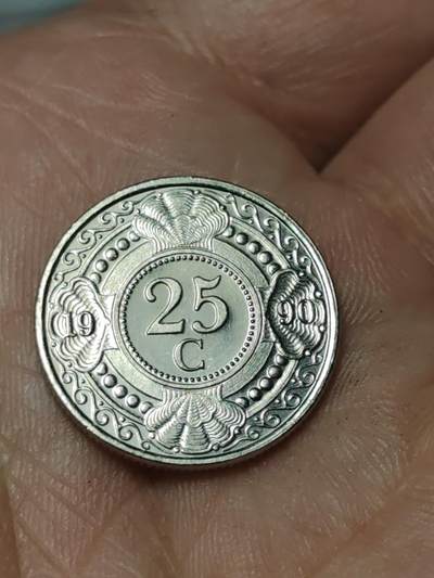 2026年第四十场(总第二百零九场）外国好品散币场(免佣金) - 好品–荷属安的列斯1990年25分(贝娅特丽克丝女王时期，Bow–弓箭标)