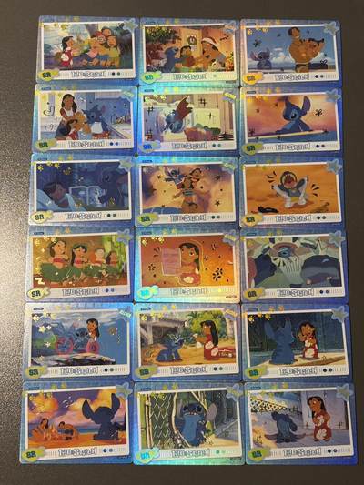 【梨花风起正清明】小王子卡拍第二十四场  - 集卡社 迪士尼系列 史迪仔 sr闪卡 18张