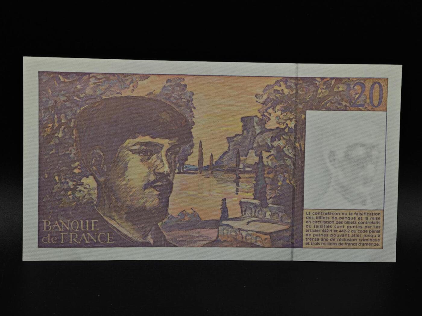  【淘币小摊】限时拍第八百九十拍   纸币场    每周一统一发货 法国1997年20法郎纸币