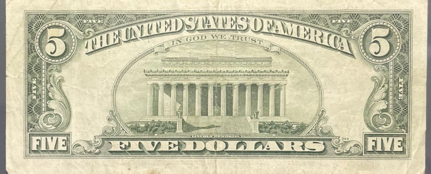 回流0405 1985年版5美元联邦储备券（¥34）