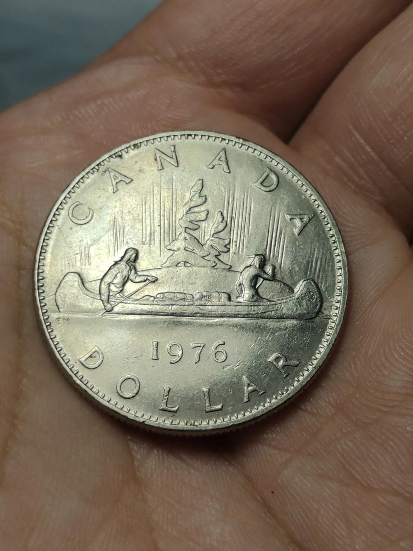 2026年第四十场(总第二百零九场）外国好品散币场(免佣金) 加拿大🇨🇦1976年1元(伊丽莎白二世中年花冠第三版，关门年仅发行2年)