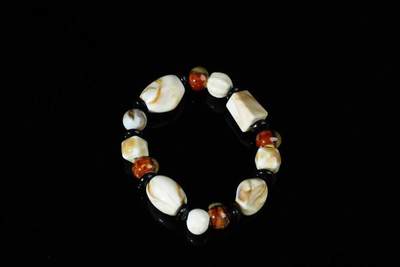 上海都达杂项专场七十二【全场包邮】 - 陶瓷随形手串61-388