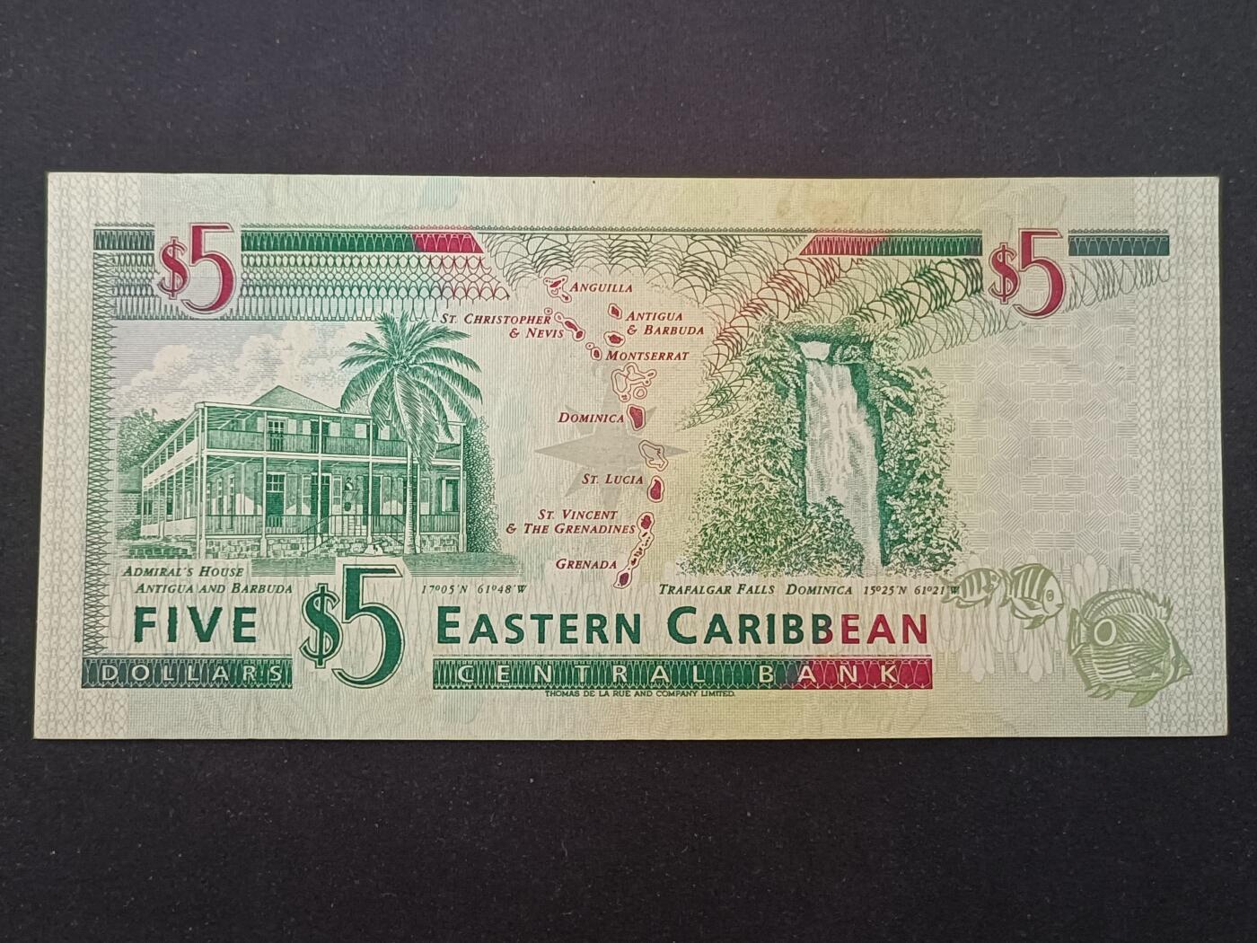 【游宝拍卖】丙午马年第20期 周六截拍 东加勒比-5元【G-格林纳达 流通品相】