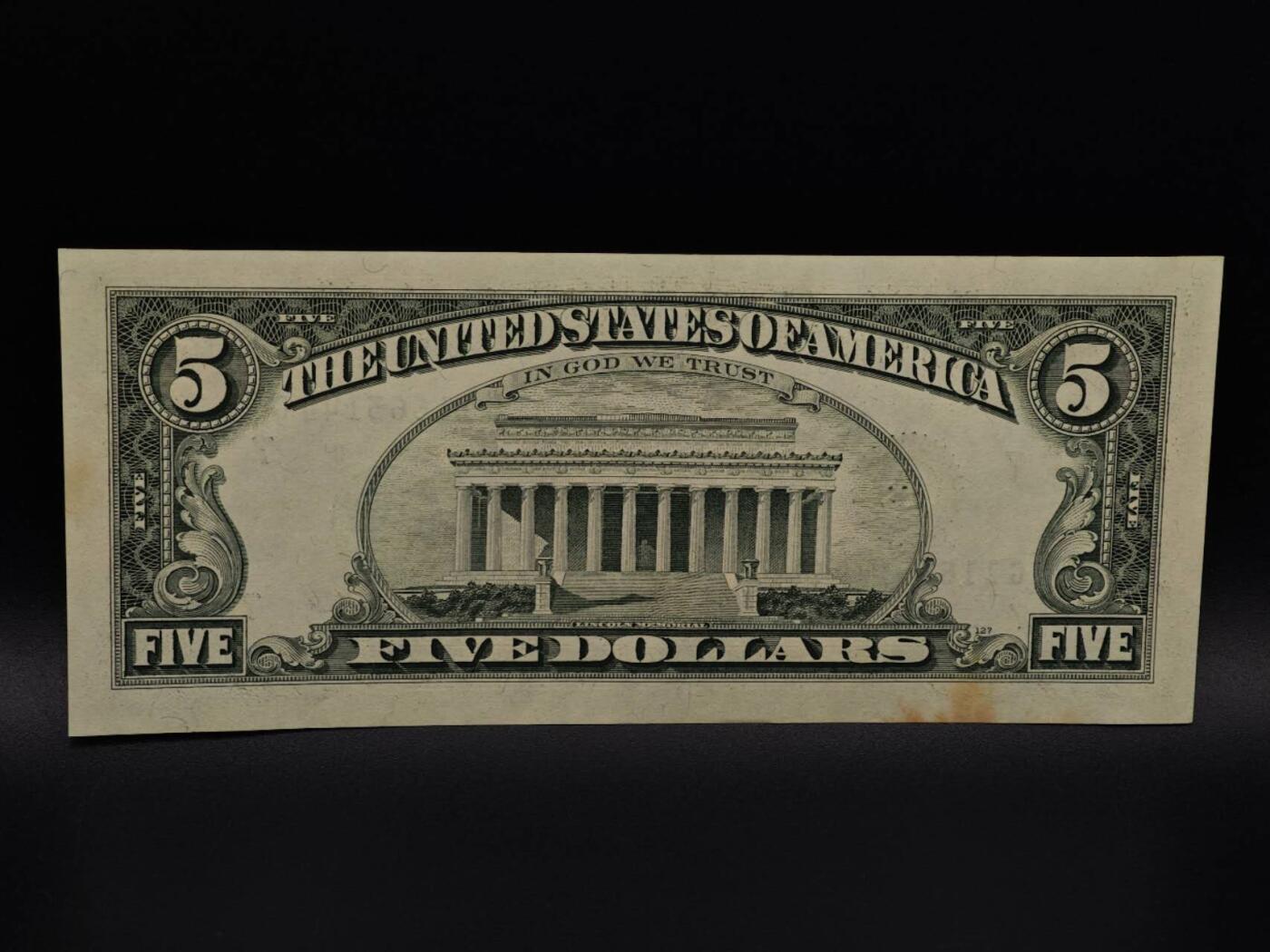  【淘币小摊】限时拍第八百九十拍   纸币场    每周一统一发货 美国5美元纸币