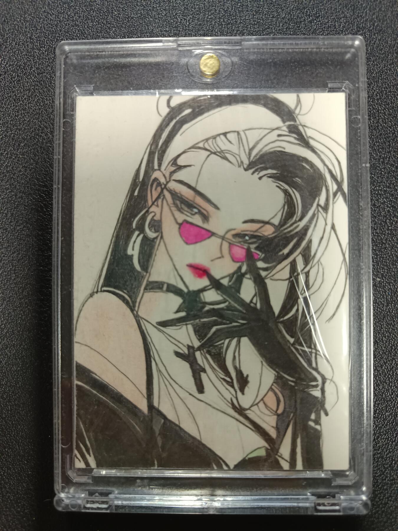 天玑星卡拍第184期《4.6周一截拍》持续收拍收评中 满赠卡需备注 【亲签1/1独版限量手绘卡】Edward 驱魔猎人Anna