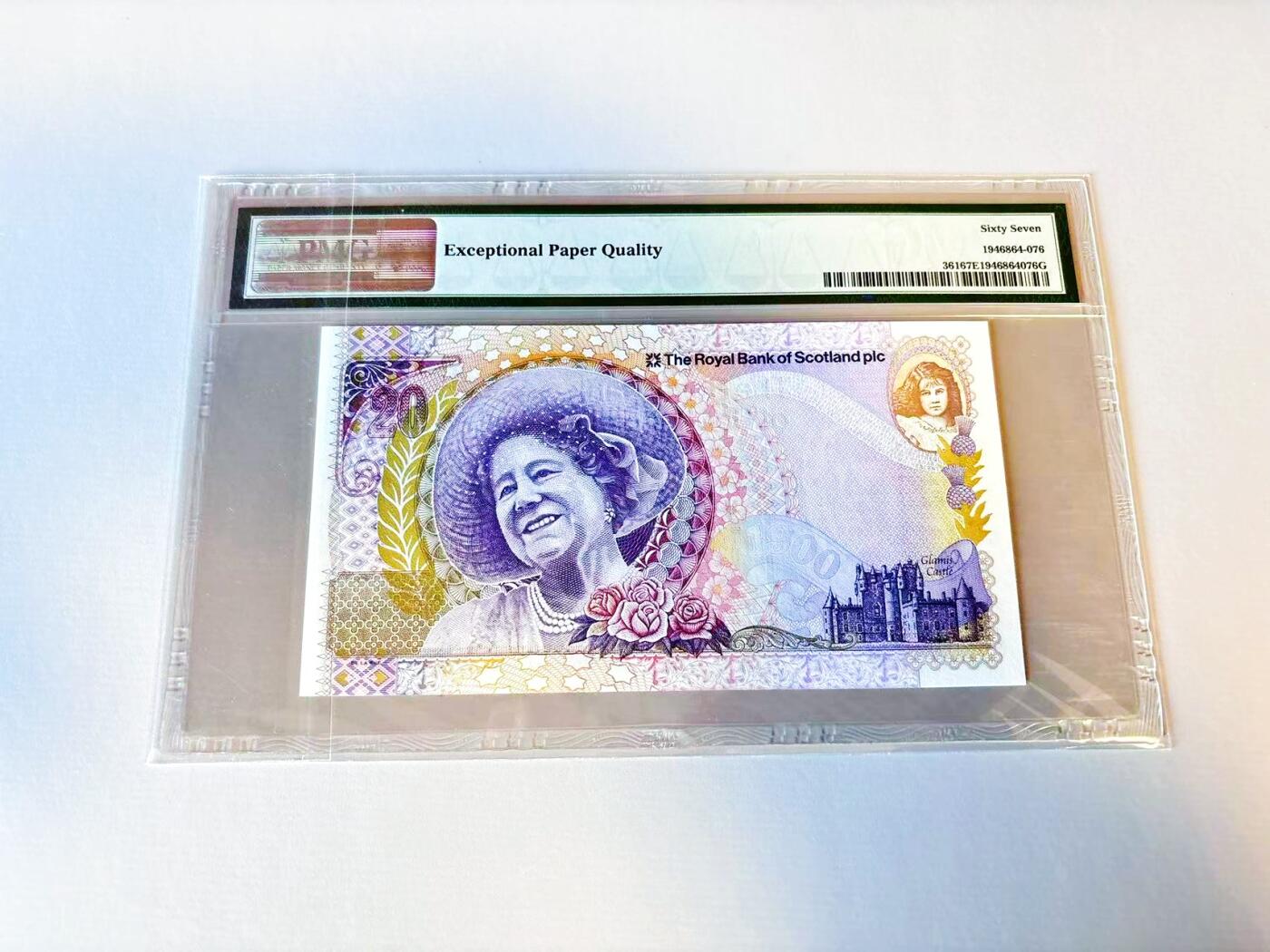【Blue Auction】世界纸币精拍第805期——18级TOP拍卖/信誉/品质/专业/高效💫 苏格兰 2000年20镑 PMG67EPQ 高分 纪念钞