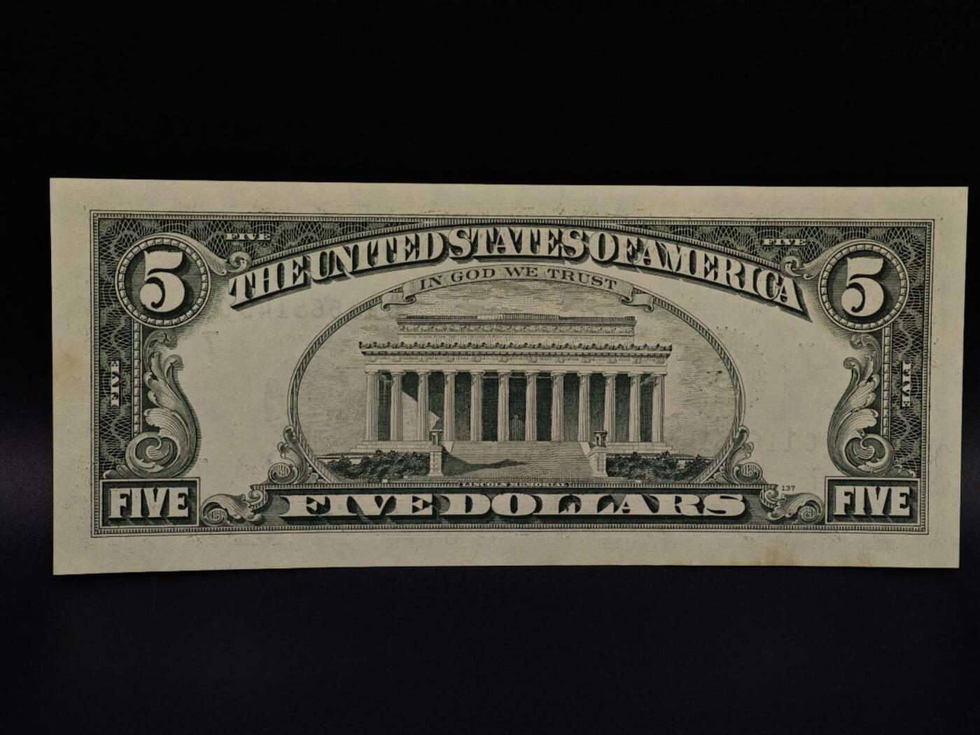  【淘币小摊】限时拍第八百九十拍   纸币场    每周一统一发货 美国5美元纸币