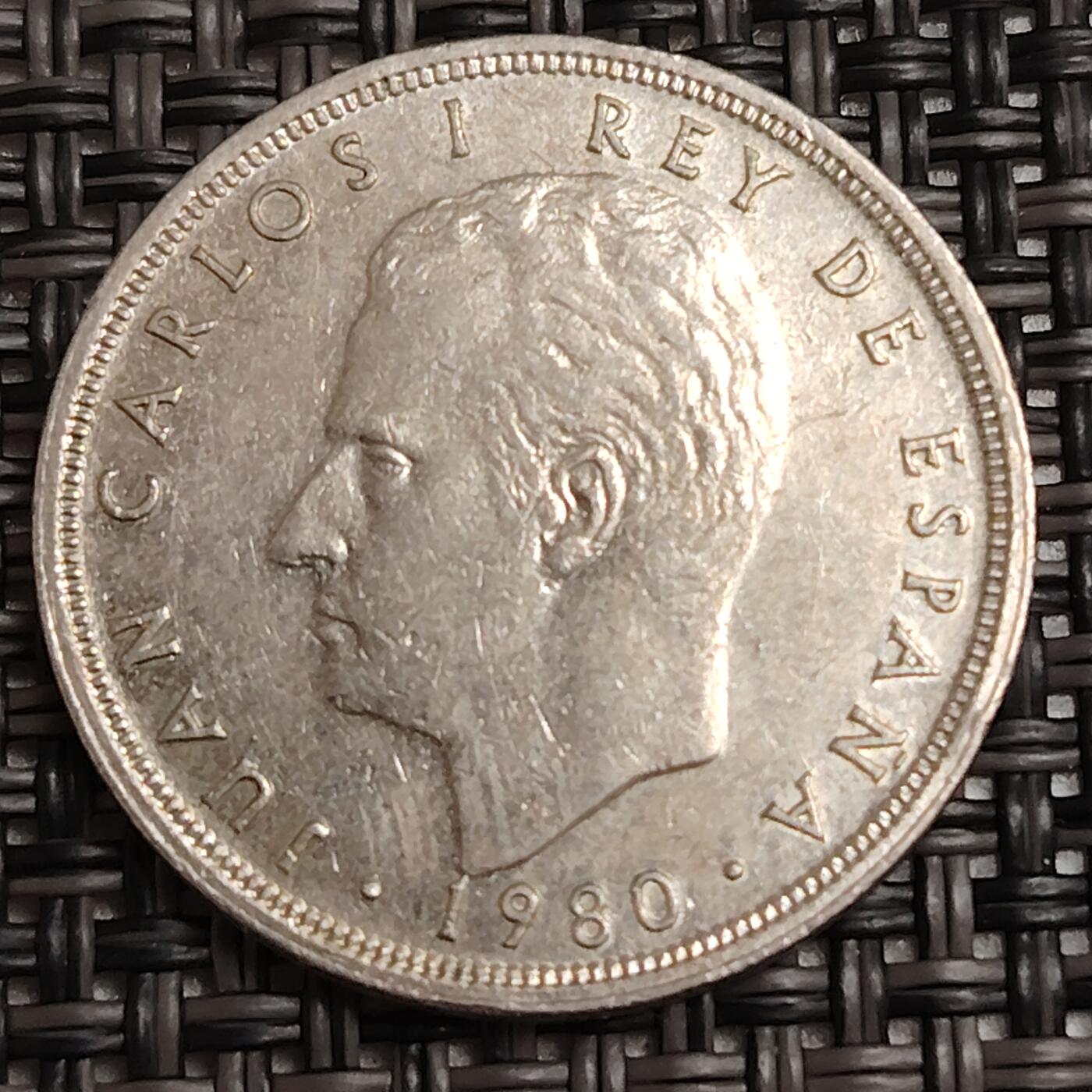 布加迪🐬～世界钱币(上海)🌾第 291 期 /  各国套币和散币 西班牙🇪🇸 1980年 5比赛塔 世界杯纪念币～C16