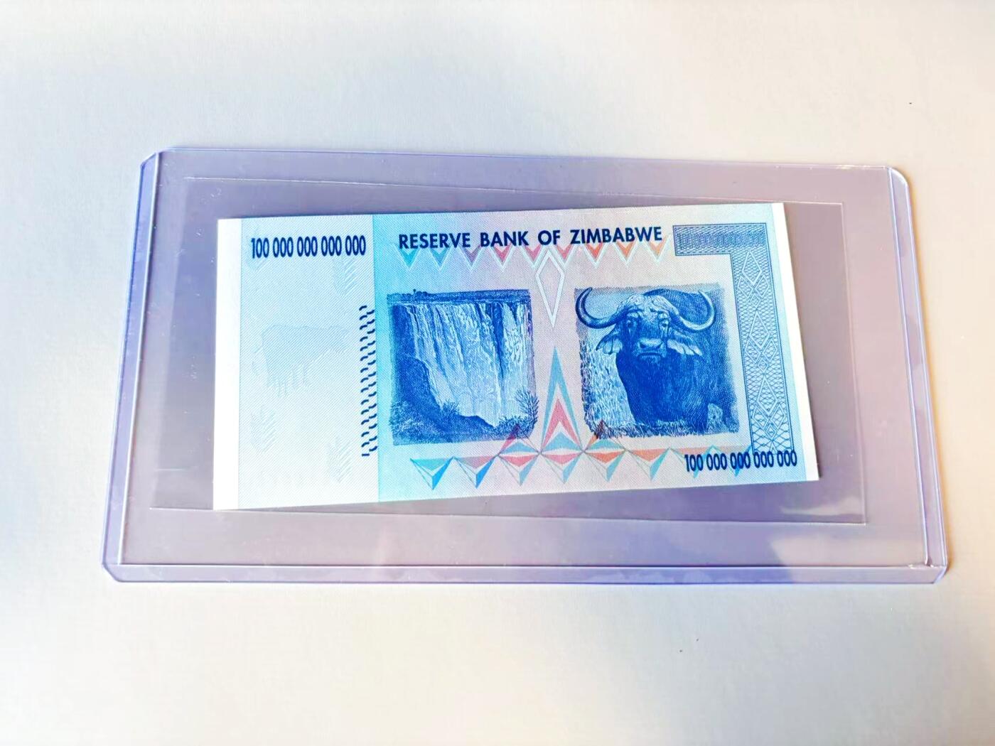 【Blue Auction】世界纸币精拍第805期——18级TOP拍卖/信誉/品质/专业/高效💫 【AA无47】津巴布韦 2008年100万亿元 全新UNC