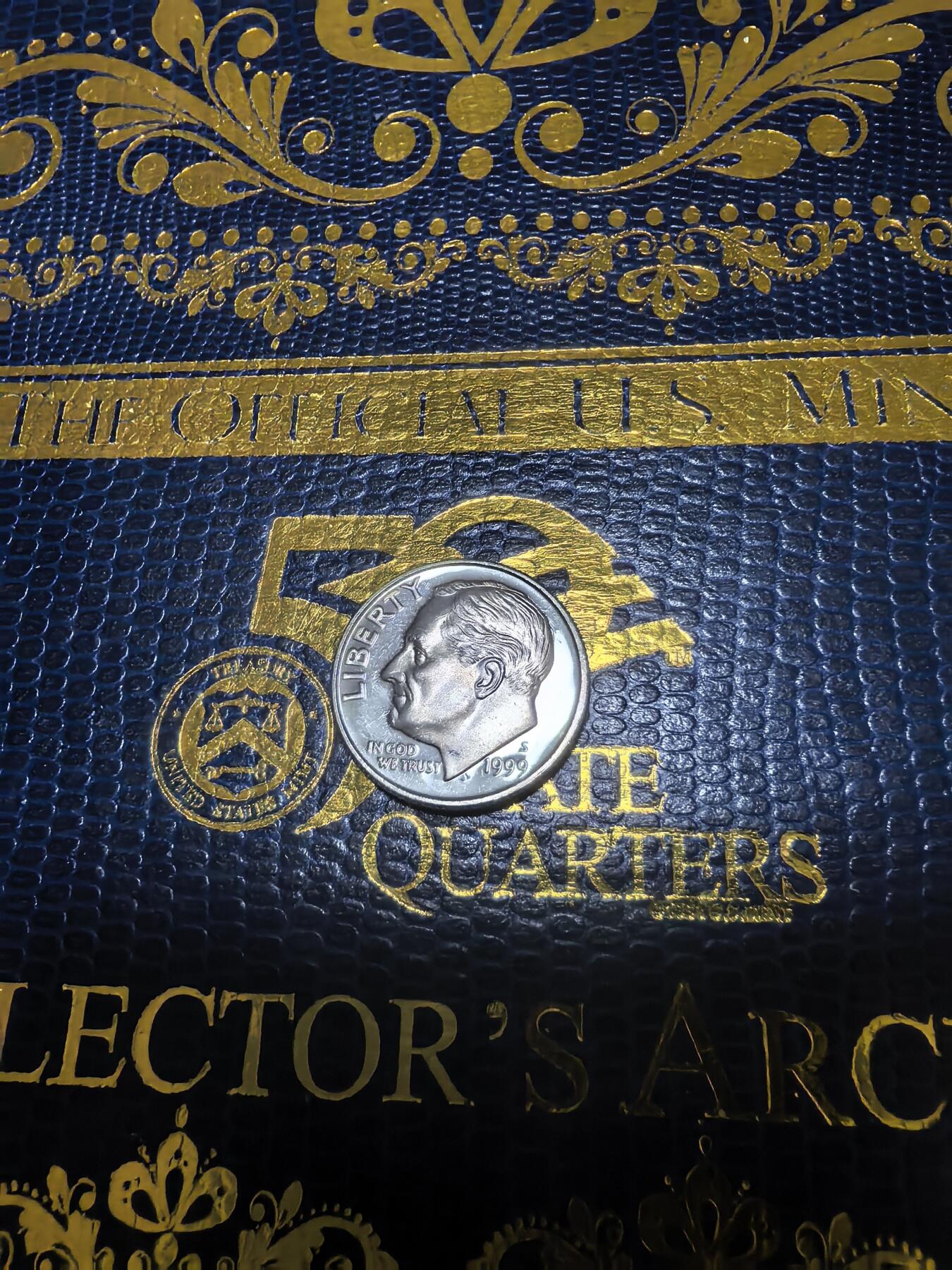 长老汇马年精选第十五场拍卖 1999美国罗斯福10分精制银币，2.5克900银