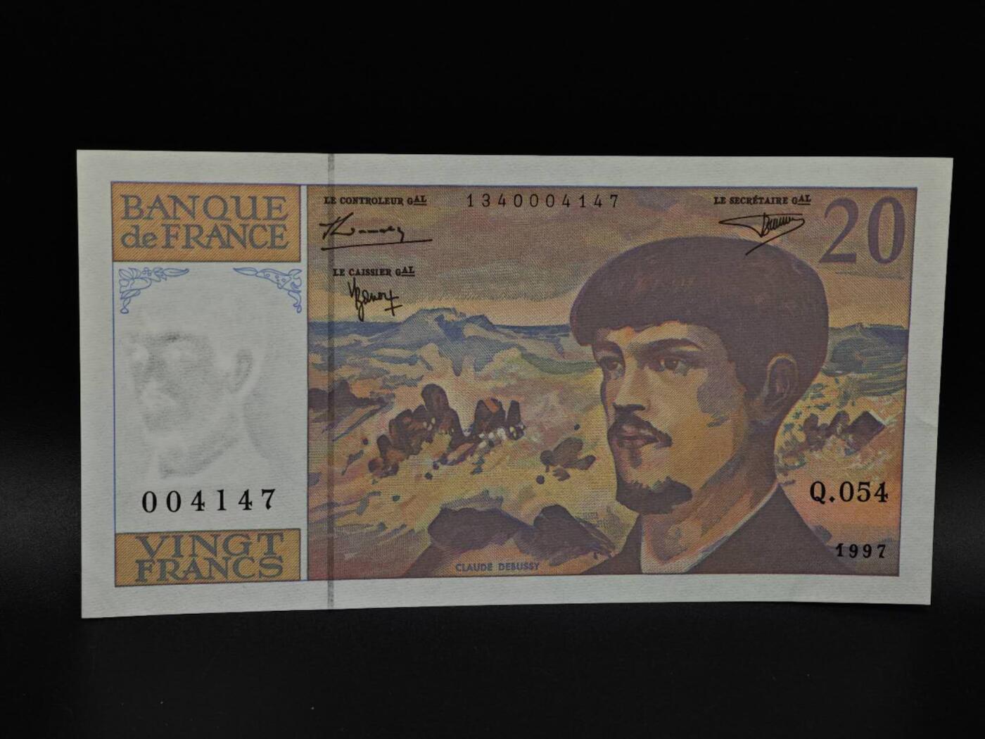  【淘币小摊】限时拍第八百九十拍   纸币场    每周一统一发货 法国1997年20法郎纸币