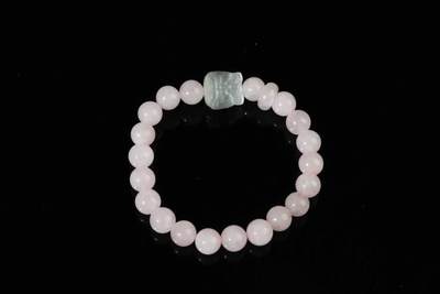 上海都达杂项专场七十二【全场包邮】 - 天然粉晶醒狮手串61-203