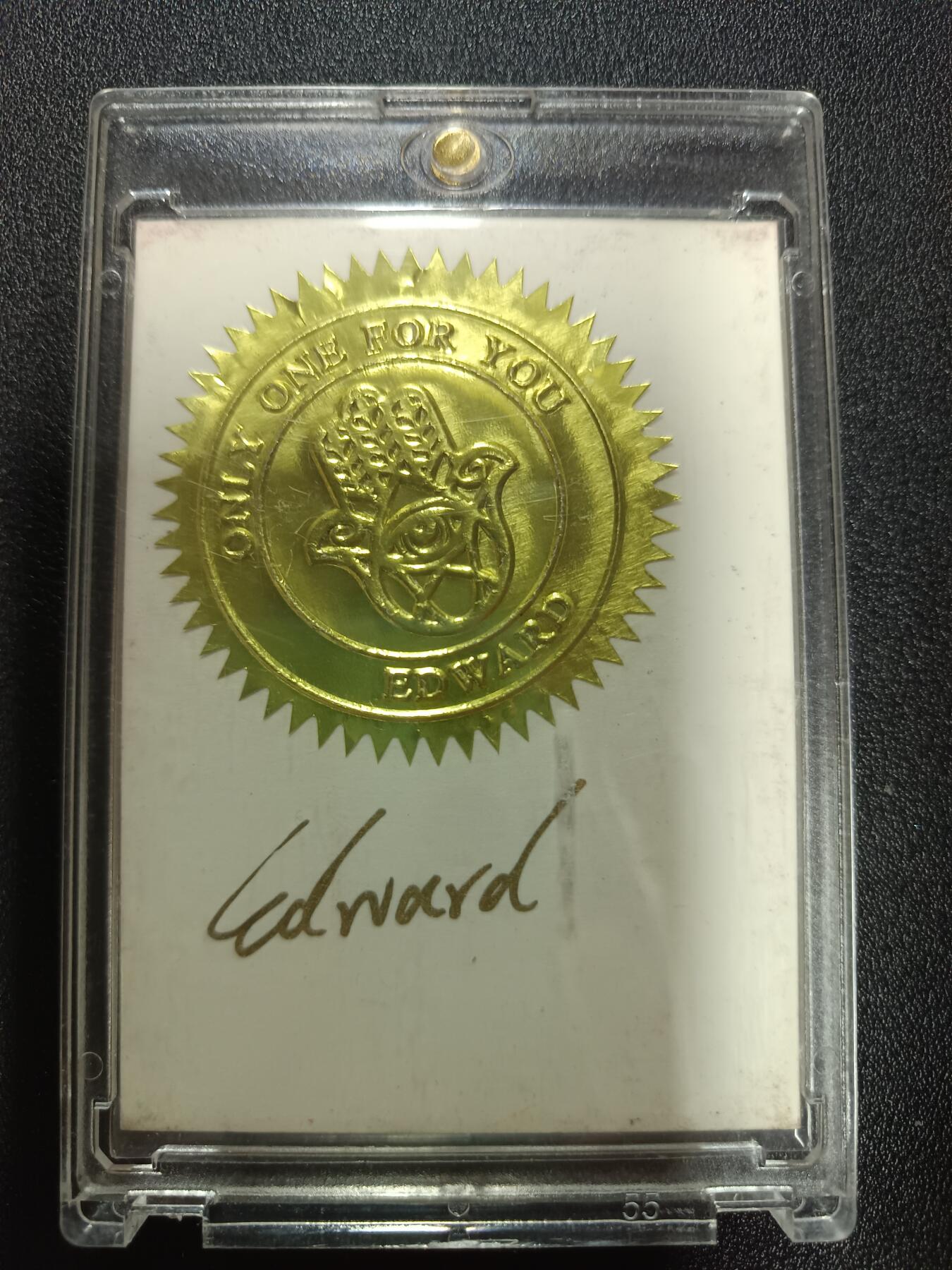 天玑星卡拍第184期《4.6周一截拍》持续收拍收评中 满赠卡需备注 【亲签1/1独版限量手绘卡】Edward Angel 亲签卡