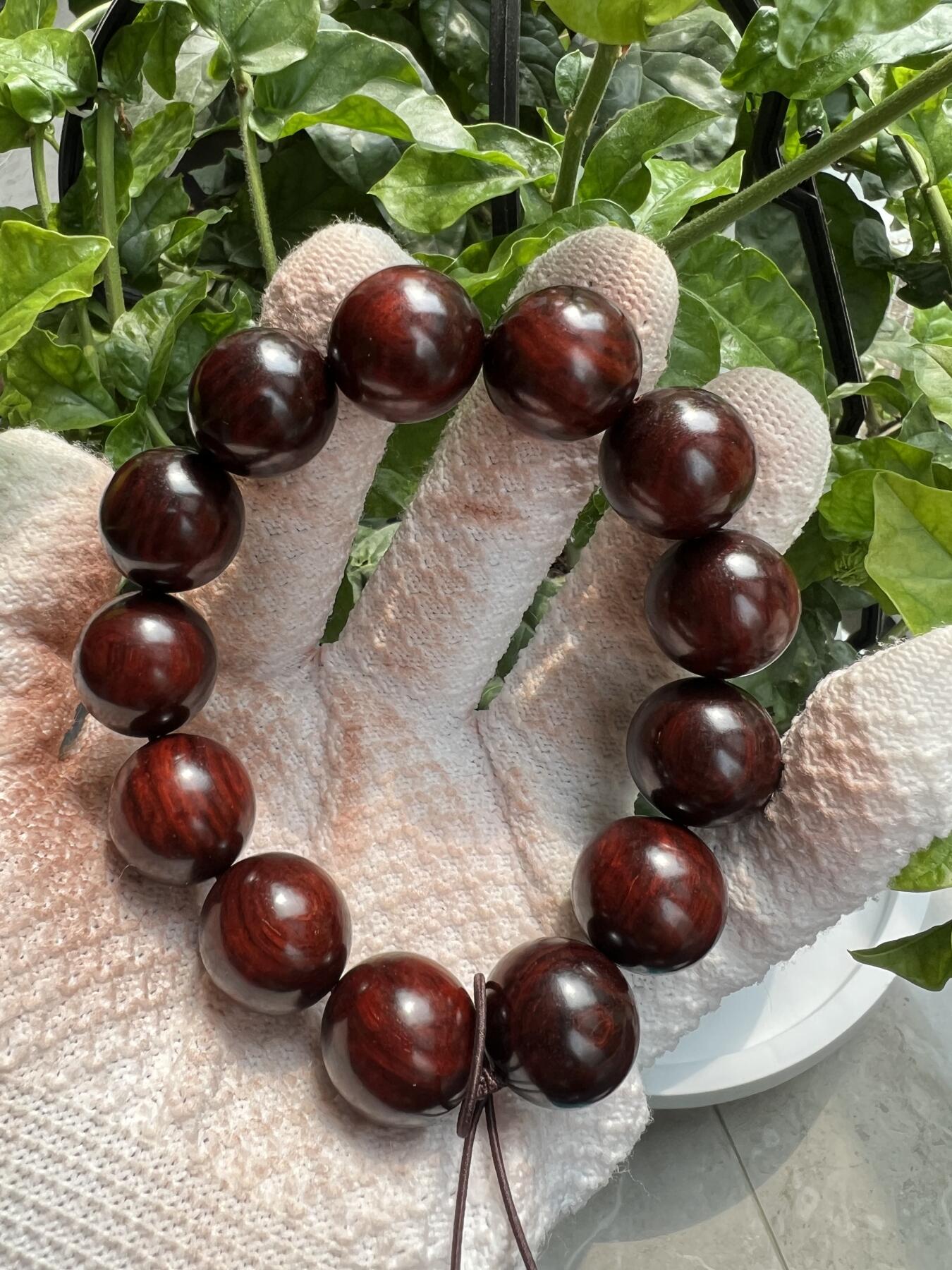 零元拍：印度小叶紫檀 1.8琴料手串。妥妥的高油高密，檀香宜人