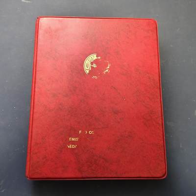 【全场包邮】纯粹捡漏拍519场 - 【收藏工具】世界各国FAO纪念币收藏册-红本5页全（带自行打印中文说明）