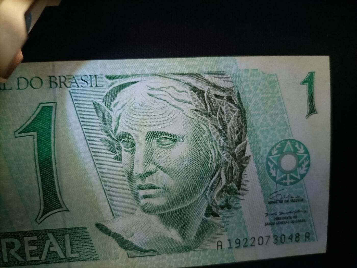 【游宝拍卖】丙午马年第20期 周六截拍 巴西-1雷亚尔【AA冠 流通普品 或为水洗 荧光反应详图3图4】