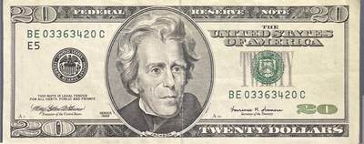 回流0405 - 1999年版20美元联邦储备券（¥137.80）