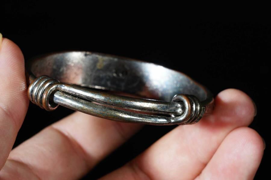 上海都达杂项专场七十二【全场包邮】 镀银刻龙凤吉祥活口手镯67-188