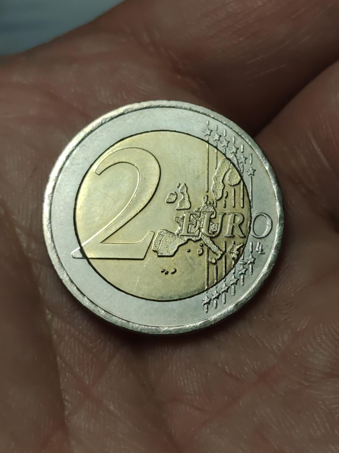 2026年第四十场(总第二百零九场）外国好品散币场(免佣金) 奥地利🇦🇹2002年2欧元(第一版欧洲地图，首发年)