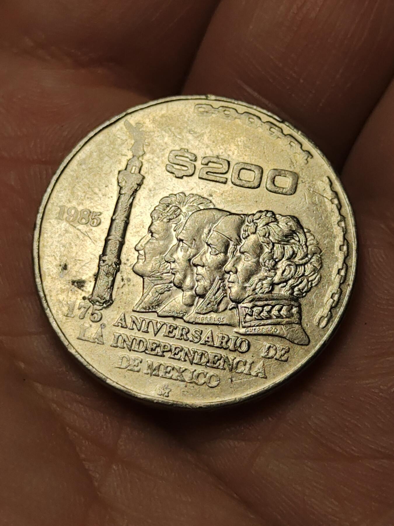 2026年第四十场(总第二百零九场）外国好品散币场(免佣金) 墨西哥🇲🇽1985年200比索