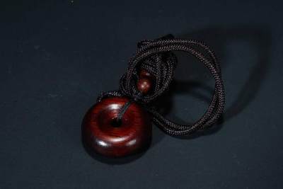 上海都达杂项专场七十二【全场包邮】 - 印度小叶紫檀平安扣挂件67-318