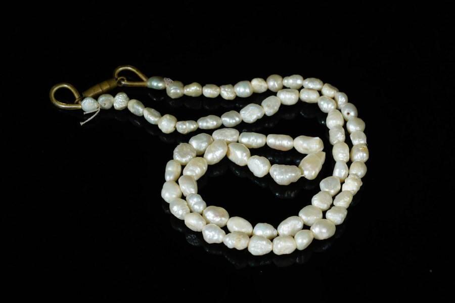 上海都达杂项专场六十六【全场包邮】 天然米粒珍珠项链68-144